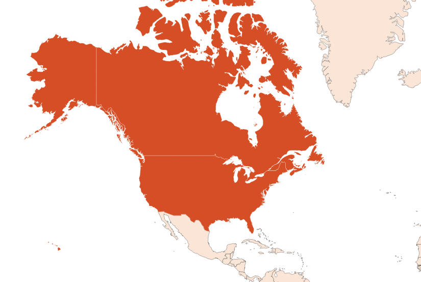 Map for Black Spruce EO (CAS N° 8008-80-8 // 91722-19-9)​