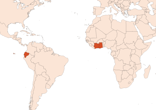 Map for Cacao Absolue (N° CAS 8002-31-1)​