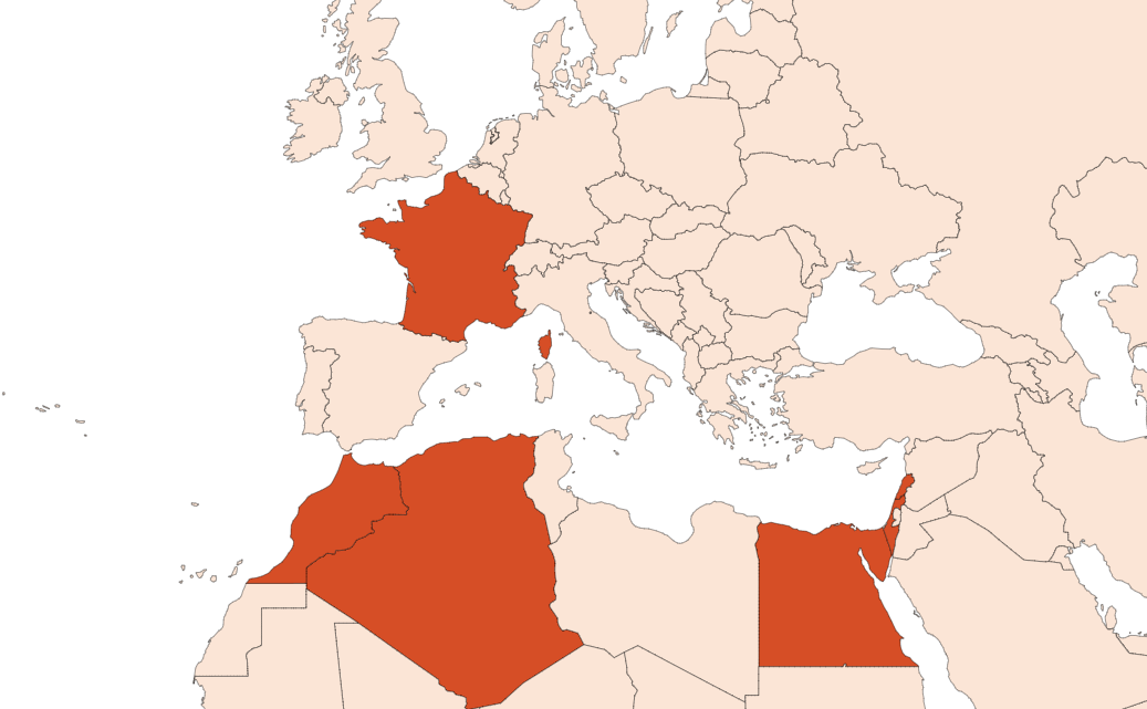 Map for Cade EO (CAS N° 8013-10-3)​