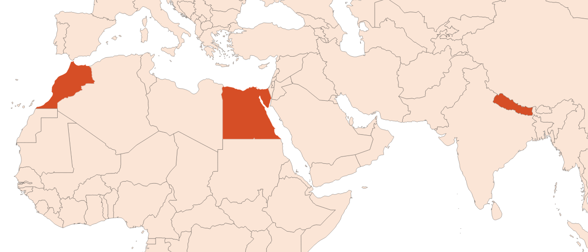 Map for Camphorated Wormwood EO (CAS N° 68991-20-8)​