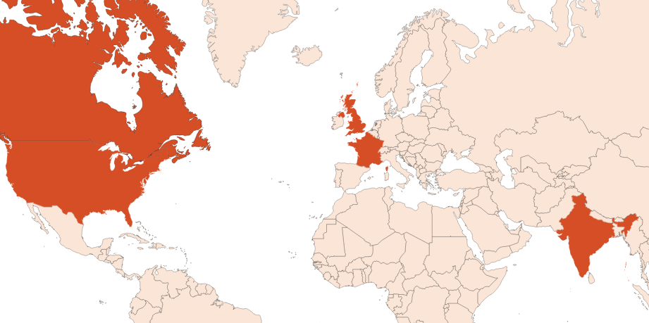 Map for Celery Seed EO (CAS N° 8015-90-5)​