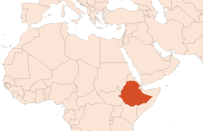 Map for Civet Absolute (CAS N° 68916-26-7)​