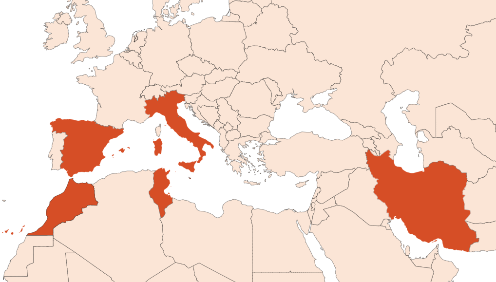 Map for Cumin HE (N° CAS 8014-13-9)​