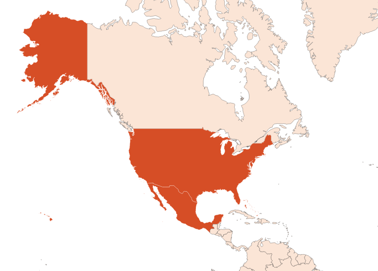 Map for Liatrix Absolue (N° CAS 68602-86-8)​