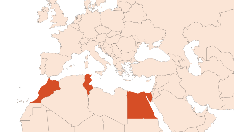 Map for Néroli HE (N° CAS 8016-38-4)​