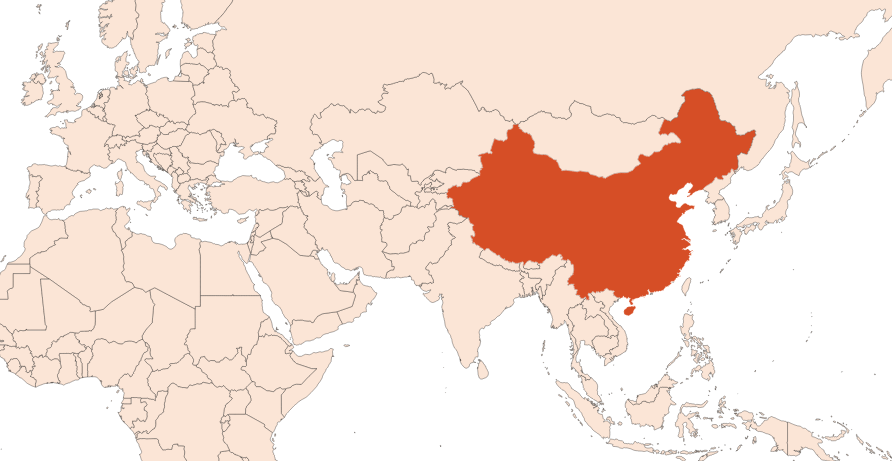 Map for Osmanthus Absolue (N° CAS 68917-05-5)​