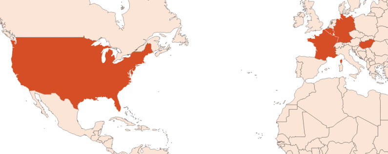 Map for Parsley Seed EO (CAS N° 8000-68-8)​