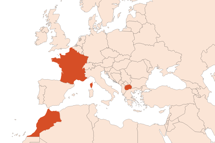 Map for Treemoss Absolute (CAS N° 90028-67-4)​